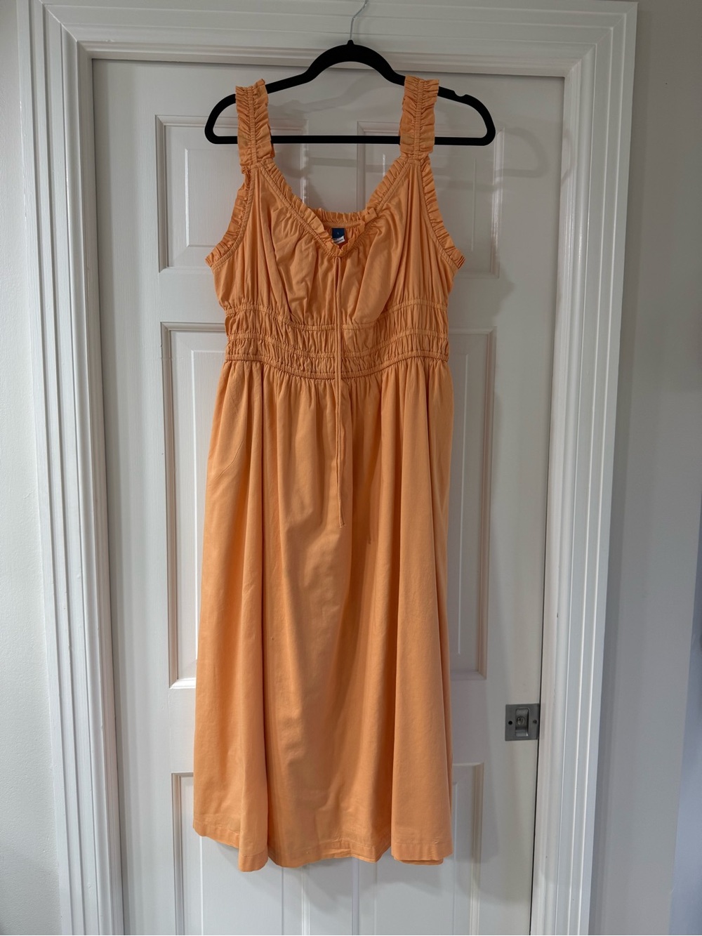 Old Navy Peach Ruffled-Strap Midi Dress